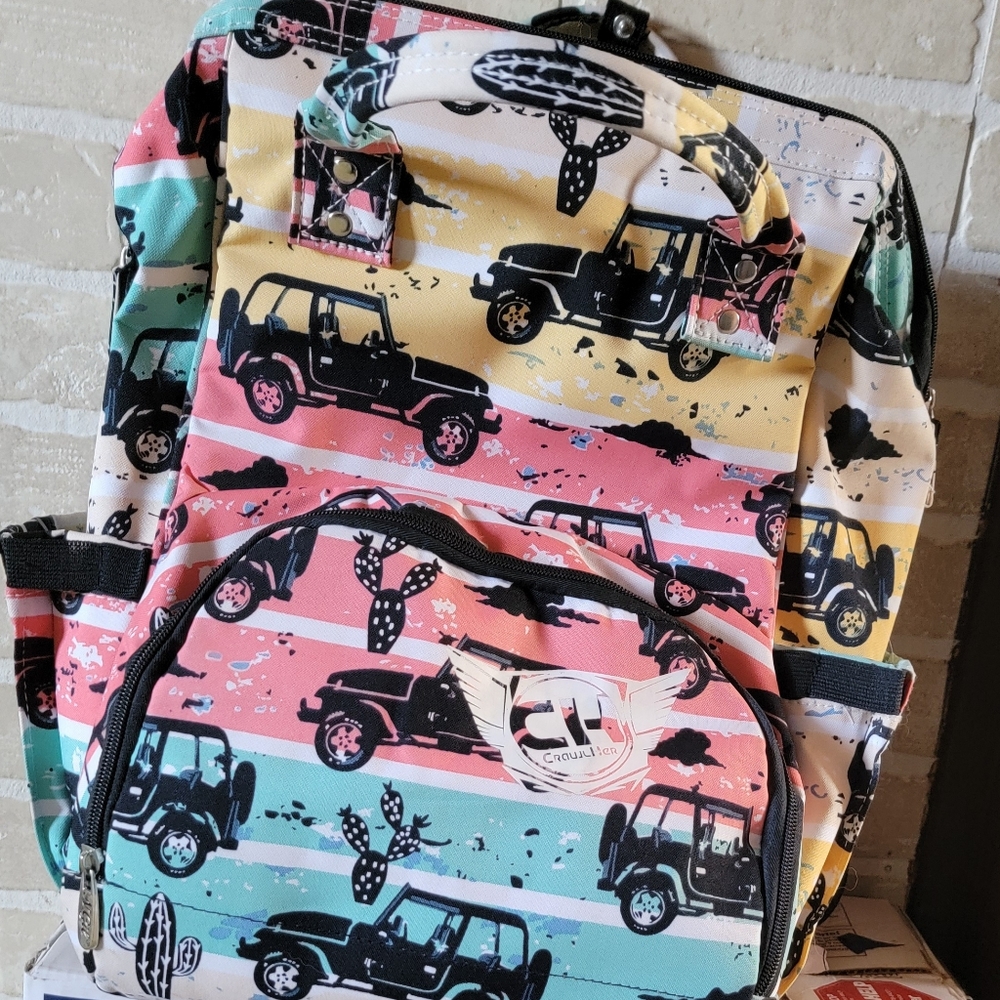 Crawlher Jeep Diaperbag/backpack